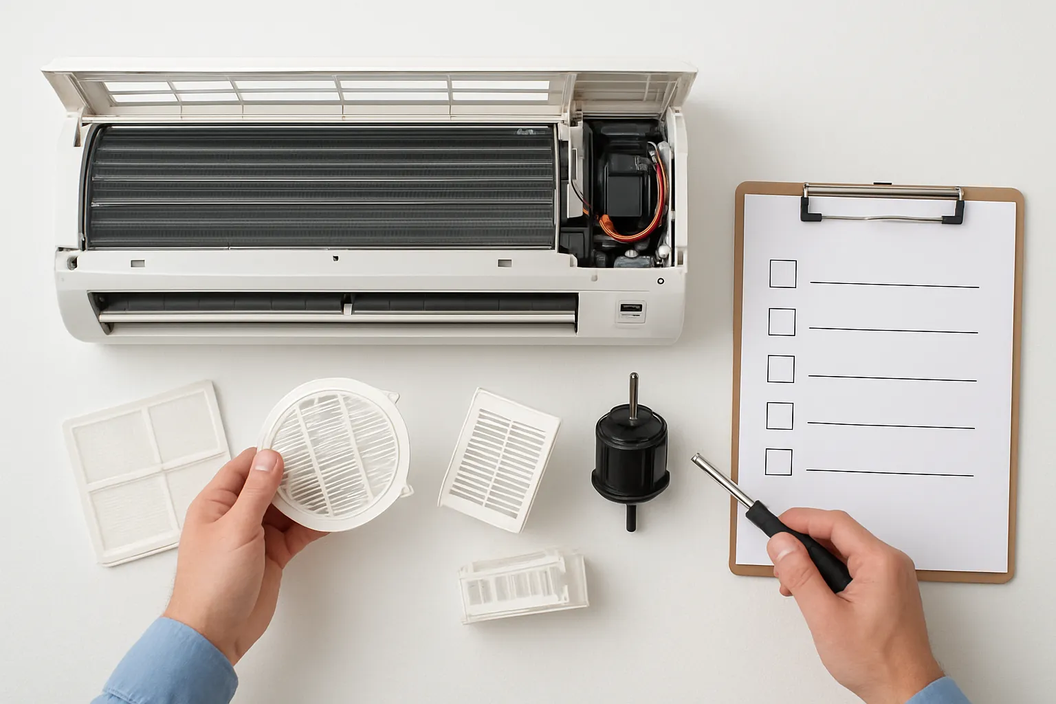 Aire acondicionado sin frío: checklist de piezas antes de recambiar