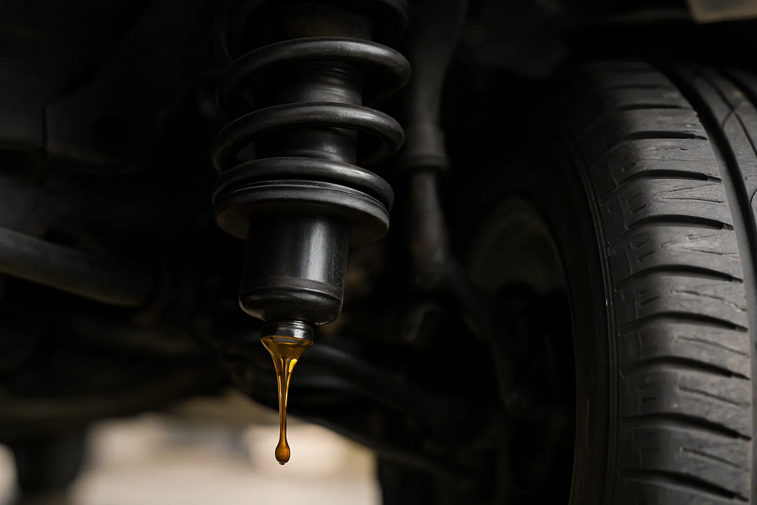 Amortiguadores: signos de fuga y pérdida de eficacia