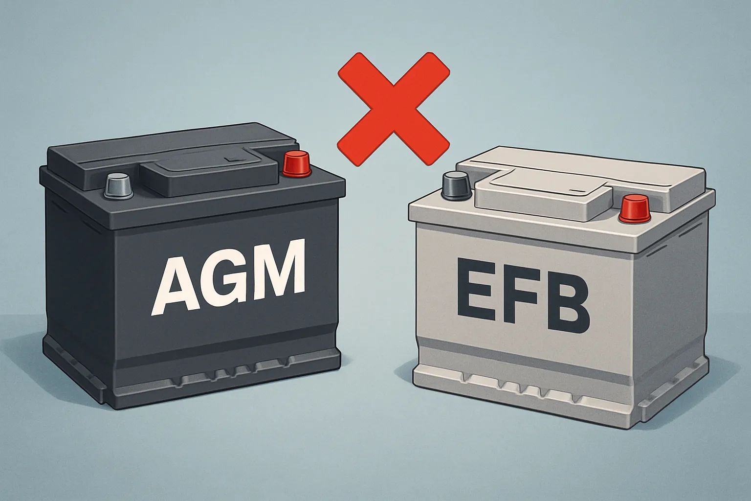 Batería AGM/EFB: diferencias y qué pasa si montas la incorrecta