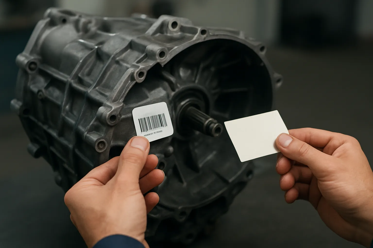 Cómo identificar una caja de cambios por código y etiqueta