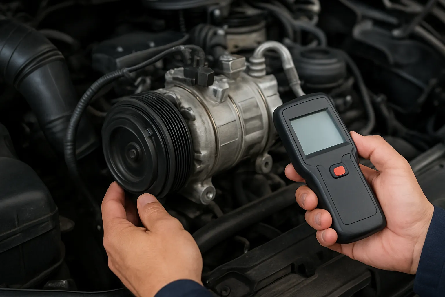 Compresor de aire acondicionado: síntomas de fallo y diagnóstico rápido