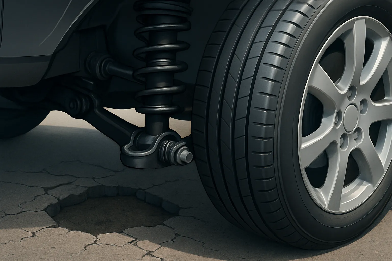 Ruidos en suspensión al pasar baches: silentblocks bieletas y topes