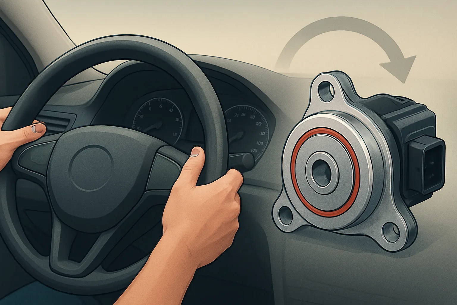 Sensor de ángulo de dirección: fallos típicos y consecuencias